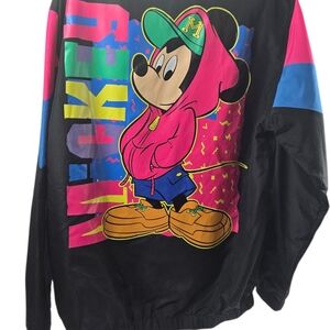 Disney Mickey Mouse Windbreaker - Black, Pink, Blue